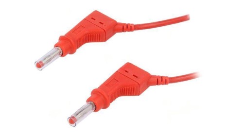 Przewód pomiarowy 32A wtyk bananowy 4mm,z obu stron Dł: 1m 66.9408-10022