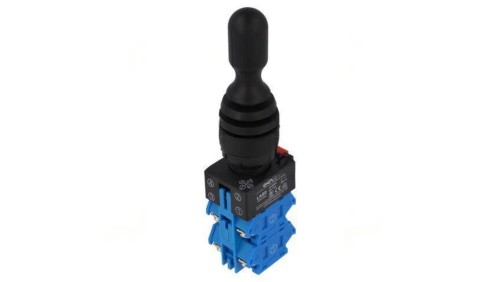 Przełącznik joystick 22mm Poz.stab: 1 NO x4 czarny brak IP67 LAS0-K-40C43