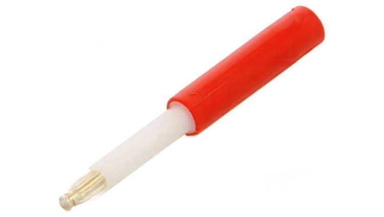 Złącze laboratoryjne bananowe 2mm wtyk 25A 30VAC 60VDC 47mm 24.0100-22