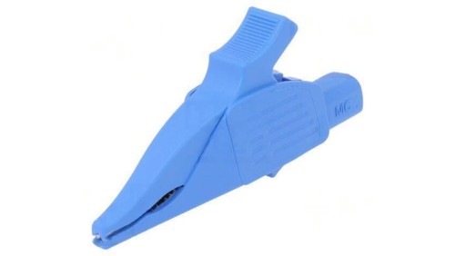 Zacisk krokodylkowy 32A 1kVDC niebieski Zakr.chwyt: max.30mm 66.9575-23