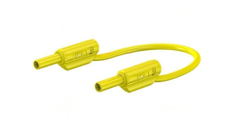 Przewód pomiarowy 10A wtyk bananowy 2mm,z obu stron Dł: 0,3m 65.9179-03024