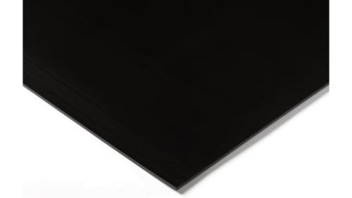Arkusz tworzywa sztucznego Czarny, 1000mm x 500mm x 4mm