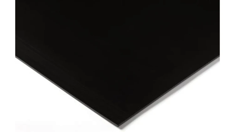 Arkusz tworzywa sztucznego Czarny, 1000mm x 500mm x 4mm