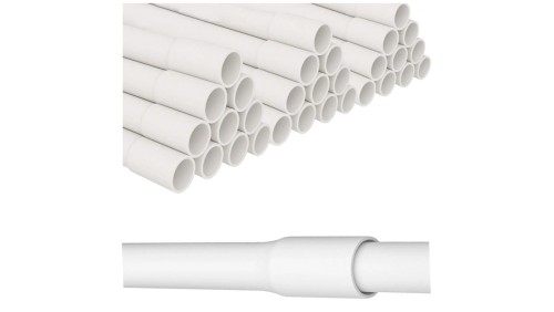 30x Rura RLM 13mm kielichowana Biała dł.2 mb 30 sztuk