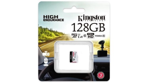 Karta pamięci microSD Kingston High-Endurance UHS-I 128GB 24/7 (rejestratory i monitoring)