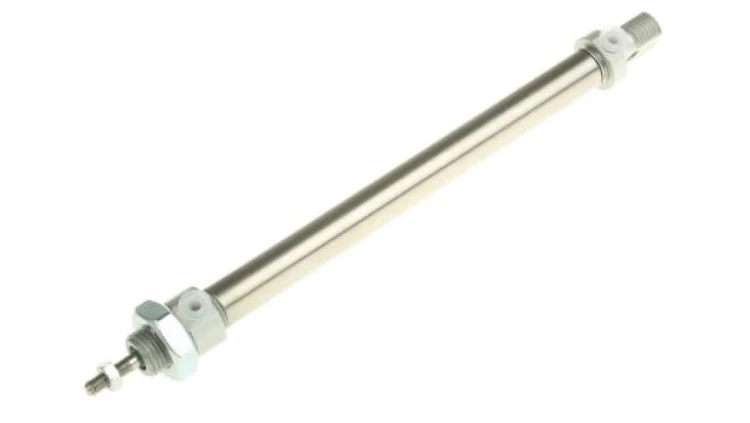 Siłownik dwustronnego działania ISO 6432 Ø 10mm, skok 100mm RS PRO