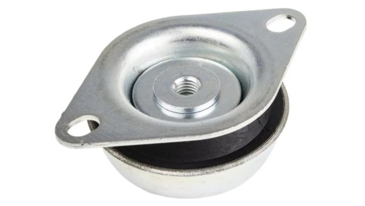 Mocowanie antywibracyjne, M12, Ø 130mm, H 3mm, 290, materiał: Guma naturalna 45 Shore A, RS PRO