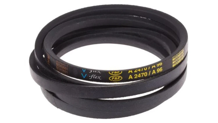Pas napędowy, profil A, materiał: PET, guma, 13mm x 8mm x 2.43m, RS PRO