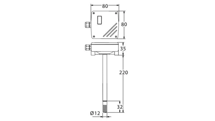 CDC1 kanałowy regulator temperatury 0 10v wentylacja hvac ip65
