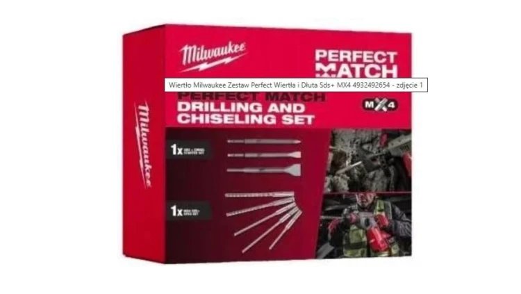 Komplet wiertła MX4™ (5szt) + dłuta SDS+ (3szt) PERFECT MATCH MILWAUKEE