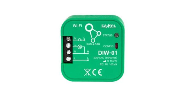 SUPLA Ściemniacz oświetlenia WI-FI DIW-01 SPL10000012