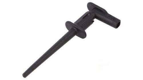 Chwytak pomiarowy cęgowy 1A czarny 300V 2mm Dł.całk: 75mm 65.9187-21