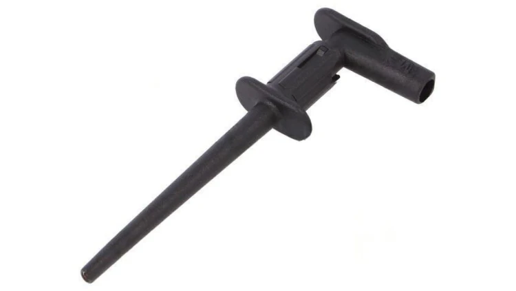 Chwytak pomiarowy cęgowy 1A czarny 300V 2mm Dł.całk: 75mm 65.9187-21