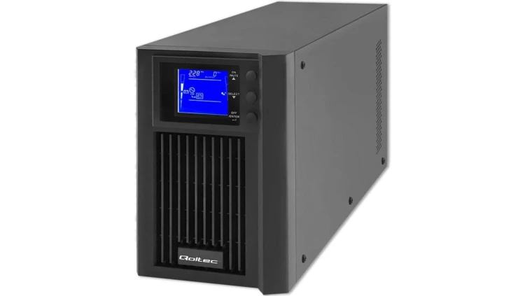 Qoltec Zasilacz awaryjny UPS On-line Pure Sine Wave 2kVA 1.6kW LCD USB