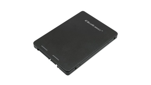 Qoltec Aluminiowy Adapter na dysk M.2 SSD SATA NGFF do SATA III 2TB Super speed 6Gb/s Czarny