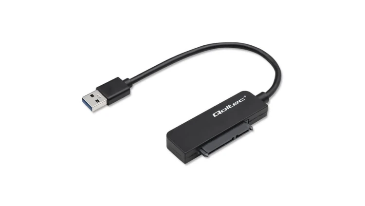 Qoltec Adapter SATA Przejściówka na dysk SSD HDD 2.5 USB 3.0 Super speed 5Gb/s 2TB 19cm