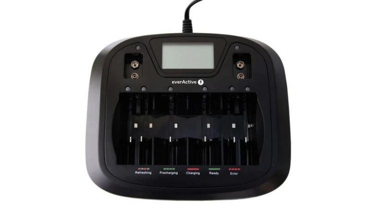 Ładowarka procesorowa do akumulatorków AA / AAA / C / D / 6F22 / 9V everActive NC-900U