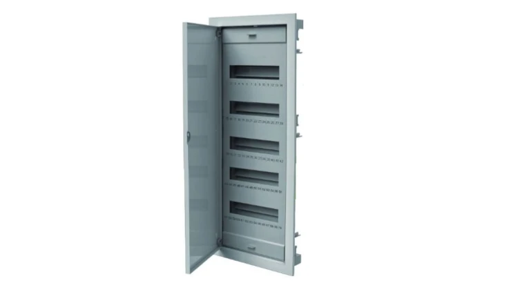 Rozdzielnica modułowa 5x12 podtynkowa RO-5 z metalowymi drzwiami IP40 (z N+PE) C.1560
