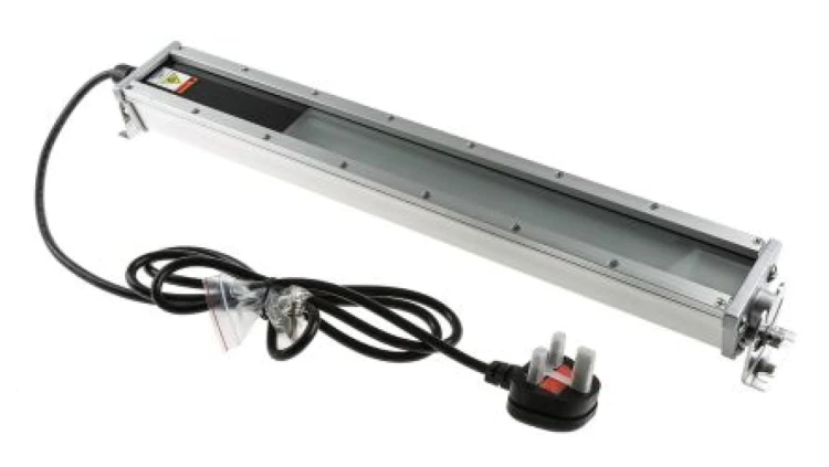 Lampa przemysłowa 24 W 514 mm Liniowe stałe Typ G, brytyjskie BS1363, RS PRO