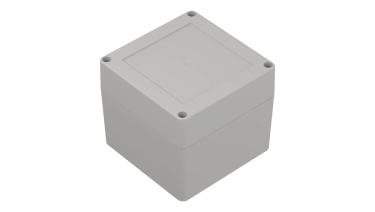 ZP105.105.90J TM ABS - Obudowa plastikowa ZP105.105.90 jasna i z tulejkami mosiężnymi ABS