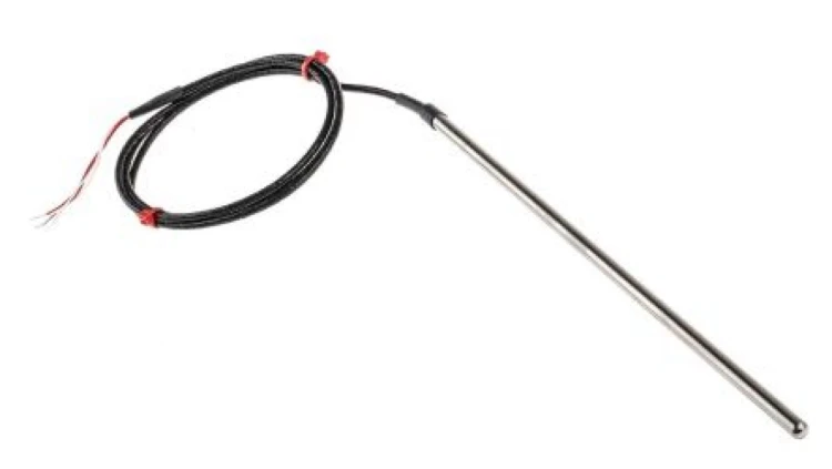 Termopara typ PT 100, -50C do +250C 250mm kabel 1m, Stal nierdzewna