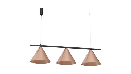 Lampa wisząca CAPITAL CZARNY-MIEDZIANY 3XGX53 MLP0940 Milagro