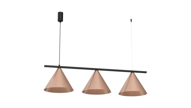 Lampa wisząca CAPITAL CZARNY-MIEDZIANY 3XGX53 MLP0940 Milagro