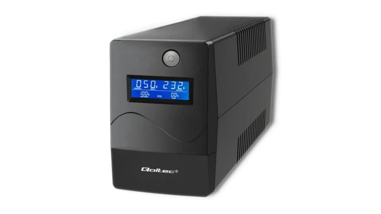 Qoltec Zasilacz awaryjny UPS Line Interactive Monolith 1000VA 600W LCD USB RJ45