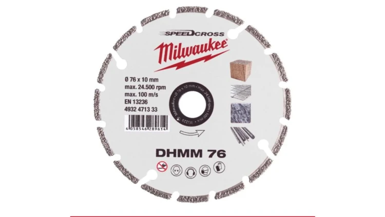 Tarcza diamentowa tnąca DHMM 76x10mm uniwersalna Multi Material MILWAUKEE