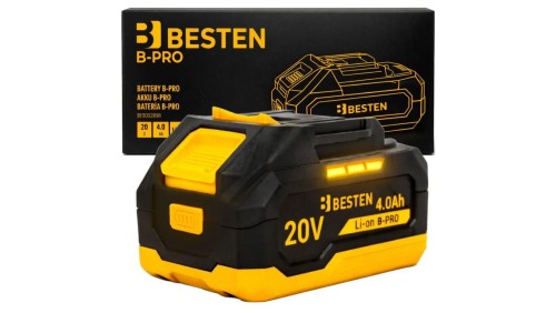 Akumulator Bateria BESTEN B-PRO System Litowo Jonowy 20 V 4.0 Ah Li-Ion