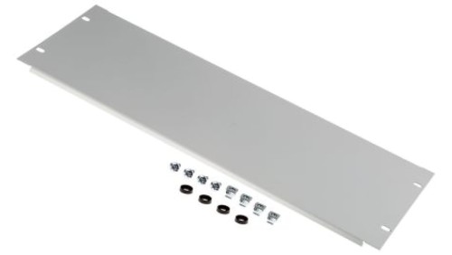 Panel zaślepiający do szafy RACK, 4U, 483 x 9mm, kolor: Szary, RS PRO