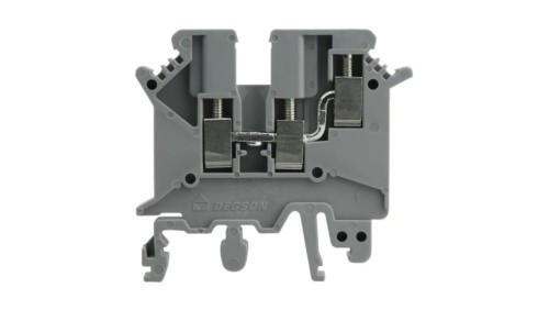Złączka szynowa szara śrubowa 4mm2 3-przewodowa 1P UL 3466