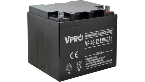 Akumulator VRLA AGM 12V 40Ah (żywotność 3-5lat) VPRO