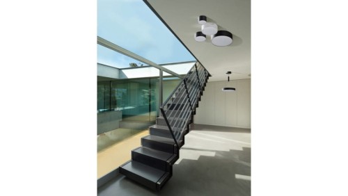 Lampa sufitowa SARA, grafitowe szklane klosze na E27, nowoczesna forma K-5195 Kaja Lighting