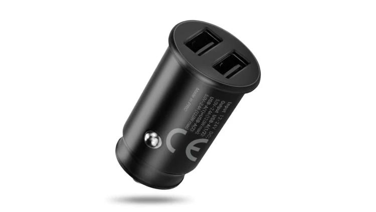Ładowarka samochodowa everActive CC-25 dwa gniazda USB 12W