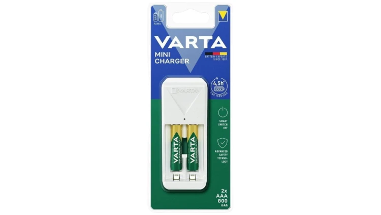 Ładowarka Varta MINI CHARGER + 2x akumulatorki AAA 800mAh 57656