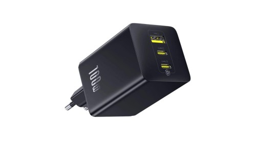 Baseus GaN EnerFill FE11 P10182102123-00 100W szybka ładowarka sieciowa z 2 gniazdami USB-C PD oraz USB