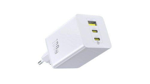 Baseus GaN EnerFill FE11 P10182102213-00 100W szybka ładowarka sieciowa z 2 gniazdami USB-C PD oraz USB