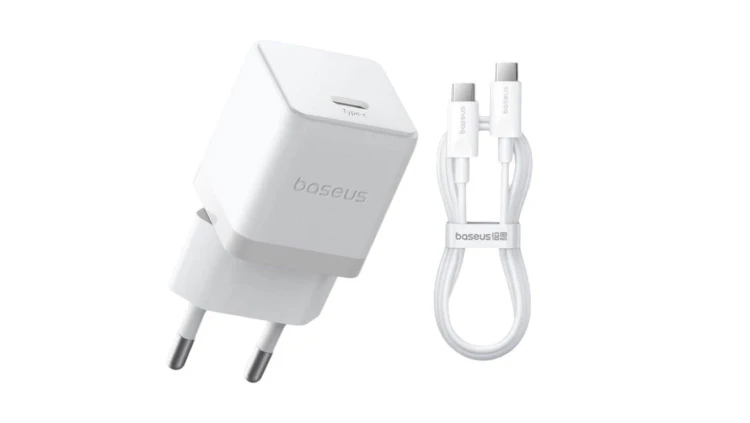 Baseus Palm P10111605213-01 30W szybka ładowarka sieciowa z gniazdem USB-C PD 3.0 PPS + kabel 1m