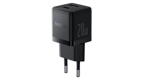 Baseus Palm P10111608113-00 20W szybka ładowarka sieciowa z gniazdem USB + USB-C PD 3.0