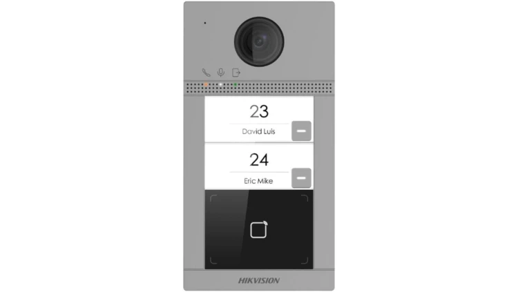 Stacja bramowa IP 2-przyciskowa DS-KV8213-WME1(C)/Flush