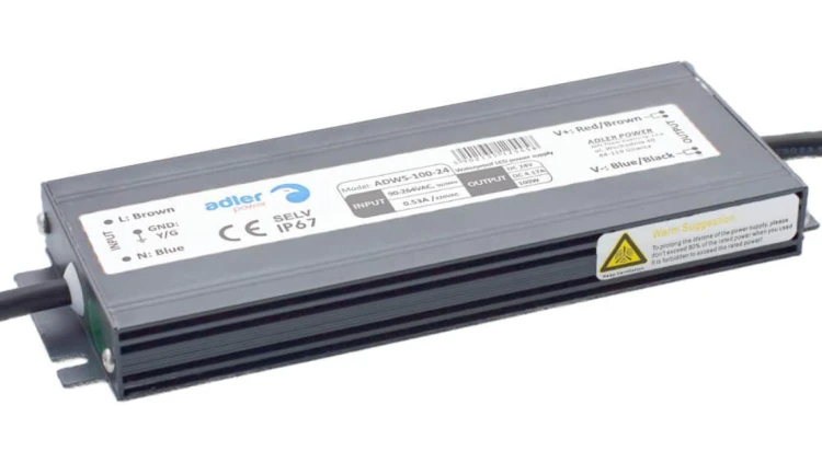 Zasilacz LED 12V 100W 8,3A IP67 hermetyczny metalowa obudowa ADWS-100-12 ADLER