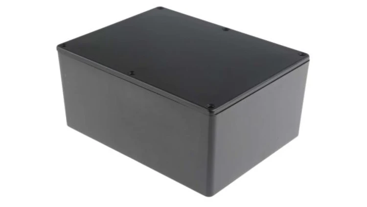 Obudowa ekranowana Czarny IP66 Neopren, 165.8 x 127.3 x 76.3mm, RS PRO