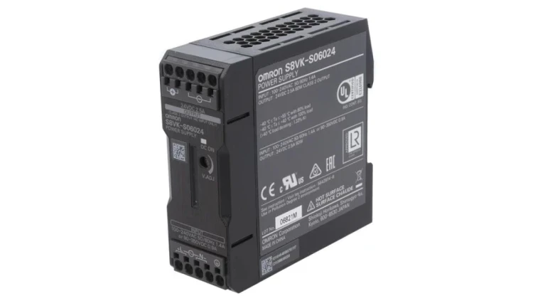 Zasilacz impulsowy na szynę DIN 60W 24VDC 2,5A 85÷264VAC S8VK-S06024