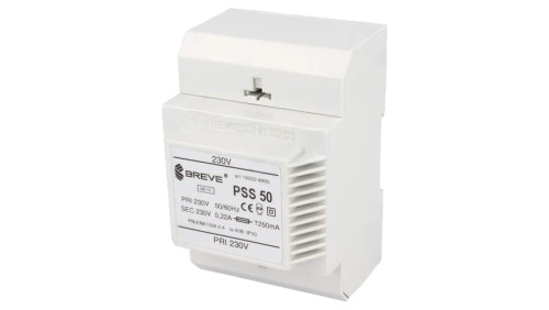 PSS50/230/230V Transformator sieciowy 50VA 230VAC 230V na szynę DIN IP30