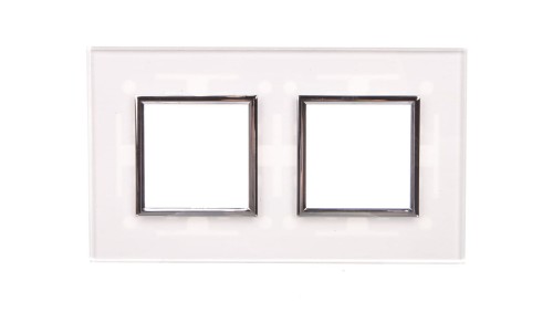 DANTE Ramka podwójna szkło CREATIVE GLASS SUPER WHITE 4501182