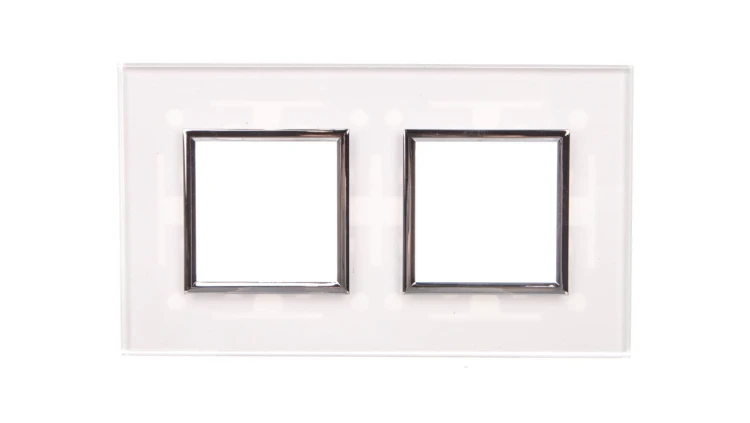 DANTE Ramka podwójna szkło CREATIVE GLASS SUPER WHITE 4501182