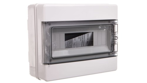 Rozdzielnica modułowa 1x12 natynkowa drzwi transp. seria 620 IP65 280x220x100 szara EC62012 /opak. 8/