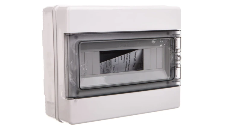 Rozdzielnica modułowa 1x12 natynkowa drzwi transp. seria 620 IP65 280x220x100 szara EC62012 /opak. 8/