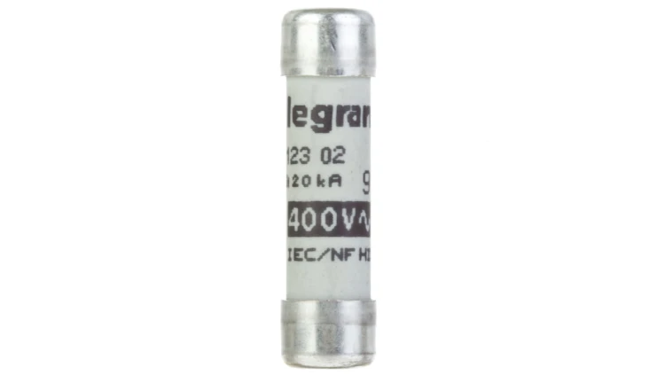 Wkładka bezpiecznikowa cylindryczna 8,5x31,5mm 2A gG 400V 012302